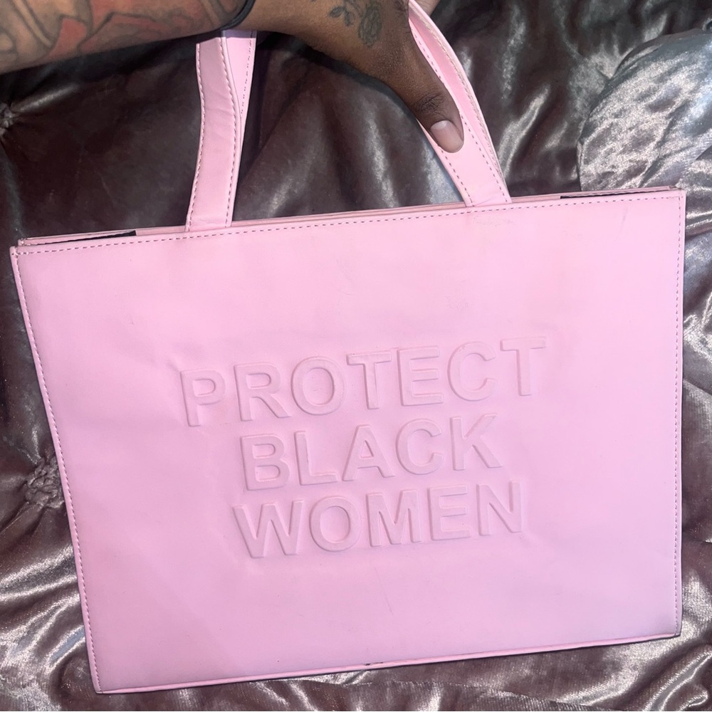 Pink Protect Black Women Bag
